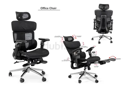 Ergonomic Office Chair with shoulder and leg rest best for work from home