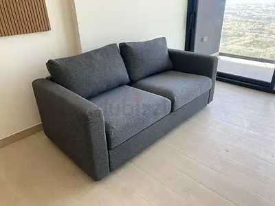 IKEA vimle Two Seater Sofa Bed Dark Gray Good Condition
