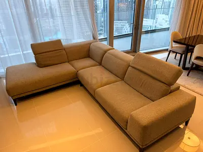 Natuzzi Italian L shape sofa