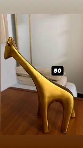 Elegant Gold Giraffe Decoration