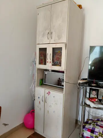 Ikea Customize wooden ,Stylish White Cabinet with Storage Space