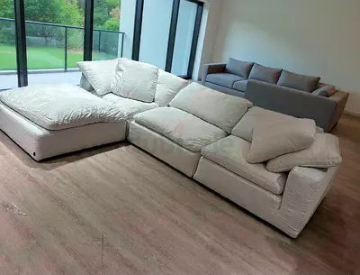Marina home Luscious feather 🪶 filled with footstool