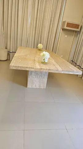 Selling Great Condition CrateBarrel Dining table Without Chairs original marble