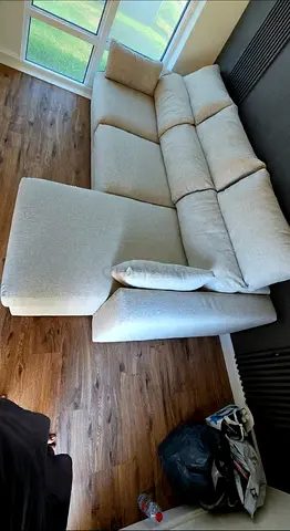 ikea eskilstuna L shape sofa under storage