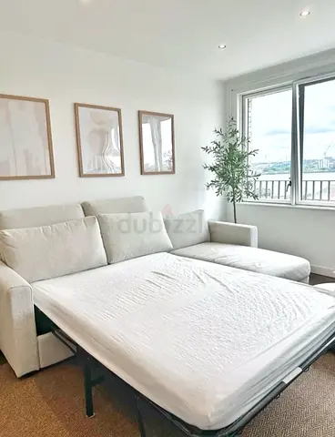 Ikea vimle L shape sofa bed with mattress