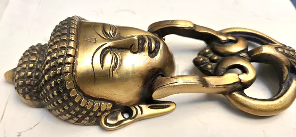 Elegant Buddha Head Door Knocker