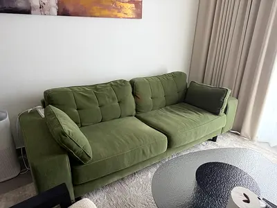 Green 3-seater sofa - New