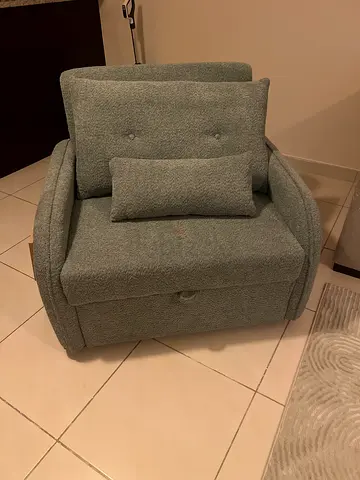 Caelan Sage (green) Single Seater Sofa Bed