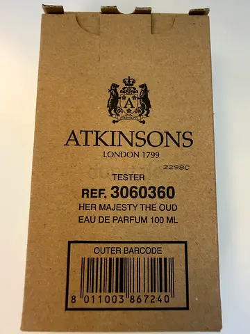 Atkinsons Her Majesty The Oud Eau de Parfum 100ml Tester