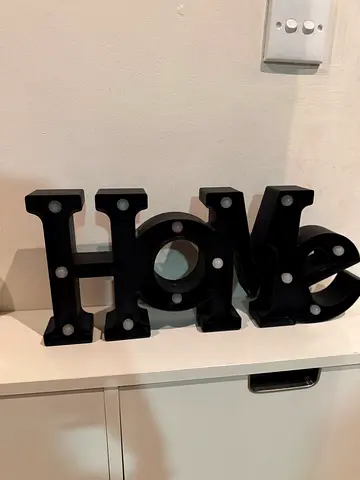 Black Home Marquee Light Decoration