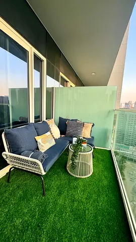 Outdoor Sofa set with Table, OC Furniture Pillows new, never used | 1200AED