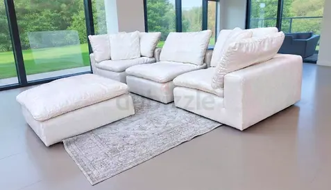 Marina home modular sofa with footstool