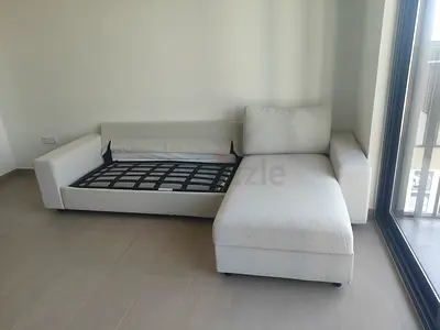 Ikea vimle beige color lshape sofabed with storage space