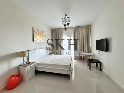 استوديو مفروش | برج فيريديس C | شرفة ومناظر مفتوحة