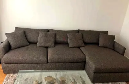 Cratebarrel lounge deep L shape sofa