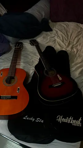 Two Acoustic Guitars with Cases(400 for both and 150 for one and negotiable)only in abudhabi