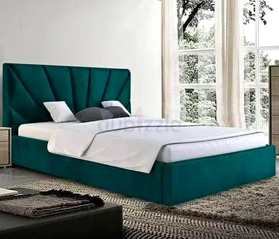 Stylish Modern Bed Frame with Upholstered Headboard