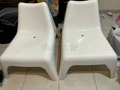 Set of 2 IKEA PS VÅGÖ Easy Chair (White)