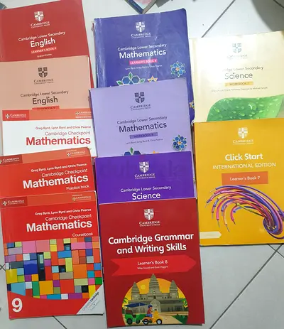 Cambridge Lower Secondary Checkpoint Textbooks — Maths, English, Science + Grammar (Learners Books)