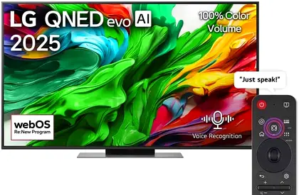 LG 86QNED86A 144Hz QNED evo AI Smart 4K TV, 86 Inch Size