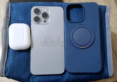 iPhone 15 pro max 256 GB with apple airpods