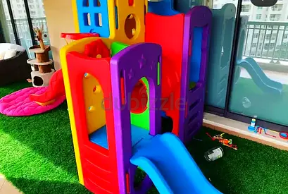 Megastar Play House W/ Hiding Cells Slides Assorted Colour
