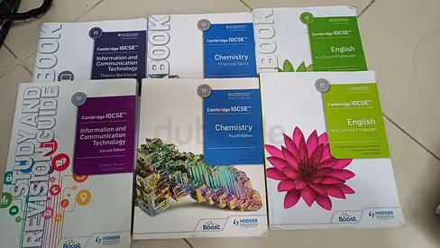 My Cambridge IGCSE Revision Set – English, Chemistry, ICT (used)