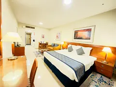 Dewa Free..!! Fully Furnished Studio with Balcony &amp; Parking in 4-Cheques