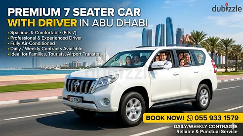 24, 32-Seater Vans  7-Seater Car Available | Transportation Service | Abu Dhabi