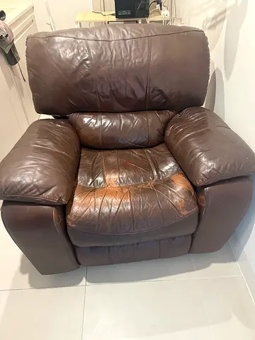 Recliner chair - Genuine leather