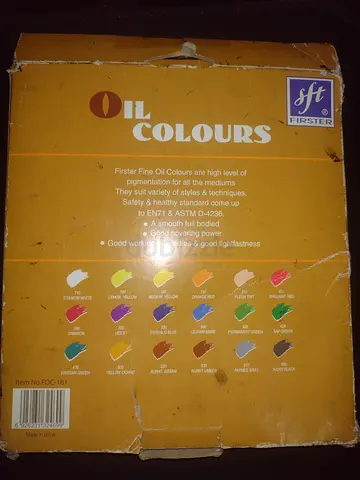 Oil Colours Set- 18 colours