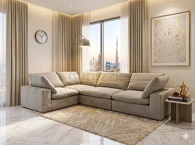 Pan home pianca feather 🪶 filled modular 4_ piece sofa