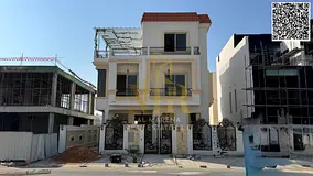 Luxury villa in Al Bahia – 6 master bedrooms with private pool, maid's room, modern kitchen, t