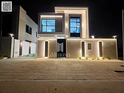 Two-story villa with a rooftop terrace and private pool, European design, super deluxe finishing, price includes registration fees, opposite a garden.