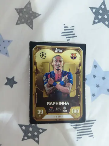 Raphinha 100 Club Card #467 Topps Match Attax 2025/26 FC Barcelona