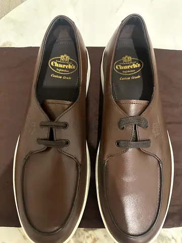 Church’s brown loafer