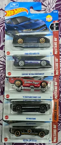 Hotwheels 2025 Mustand set of 5