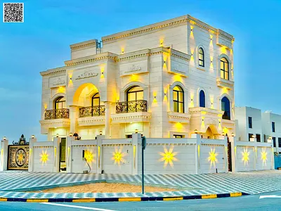 فيلا كلاسيك كورنر علي الشارع الرئيسي طابقين وروف مساحه كبيرة تكيف مركزي تملك حر لجميع الجنسيات