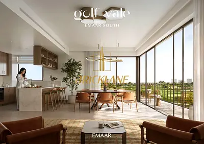 إطلالة على ملعب الجولف بغرفتي نوم | شقة مفروشة | دخول الشرفة والمسبح