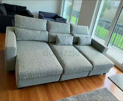 Ikea eskilstuna L shape sofa under storage