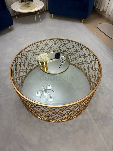 Modern Golden Round Center Table
