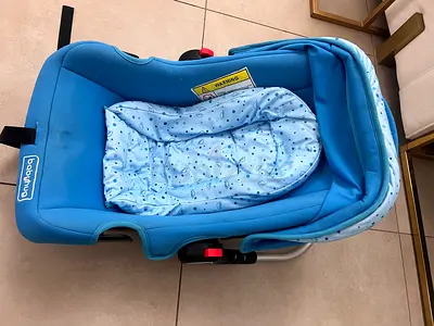 Blue Baby Car Seat with Soft Liner