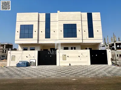 Modern stone façade townhouse villa for sale in Al Bahia – Ajman Freehold | Bank Financing or Cash | Registration Fees Included