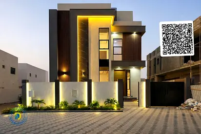 Villa for rent, first occupancy, 5 bedrooms with roof and swimming pool in Al Zahiyah, Ajman, at an excellent price