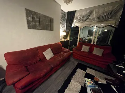 Comfortable Red Sofas Set for Living Room