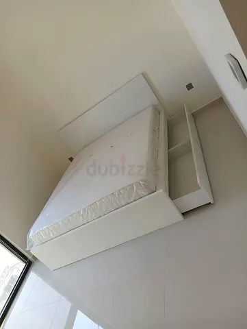 IKEA Malam queen 160×200cm bed frame with 2 big storage drawers underneath and with IKEA mattress