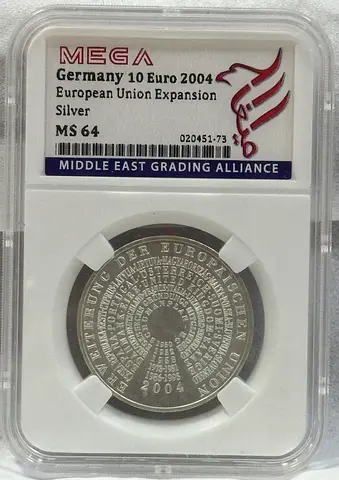 Germany 10 Euro 2004 silver coin 200 AED