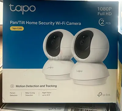 TP-Link Tapo C200 2‑Pack 1080p Pan/Tilt Wi-Fi Security Cameras