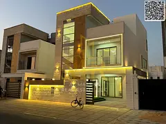 Luxury villa in Al Bahia – 6 master bedrooms with majlis, living room, modern kitchen and roof ter
