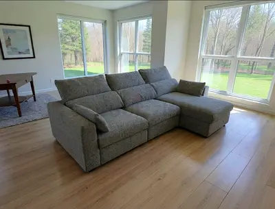 IKEA eskilstuna L shape sofa under storage